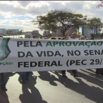 Em Brasília, religiosos participam da Marcha pela vida