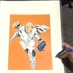 Artista italiano cria desenho do Super Papa, a imagem está em camisetas