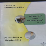 CNBB lança cartilha de orientações para as eleições de 2018