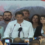 Fernando Haddad discursa logo após ser derrotado nas eleições