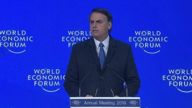 Bolsonaro discursa em abertura do Fórum Econômico Mundial