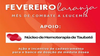 Fevereiro Laranja: ação em Taubaté (SP) conscientiza sobre leucemia