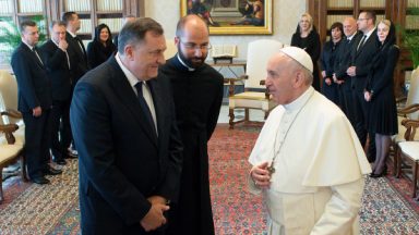 Papa recebe presidente de turno da Presidência da Bósnia-Herzegóvina