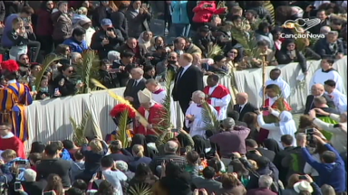 Papa Francisco preside celebração do Domingo de Ramos no Vaticano