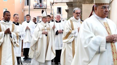 Na festa de São Mateus, Papa Francisco celebra missa em Albano