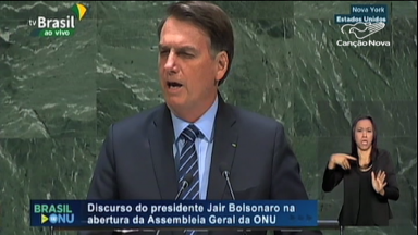 Na ONU, Bolsonaro faz primeiro discurso como representante do país