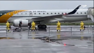 Brasileiros resgatados na China passam por exames em Anápolis