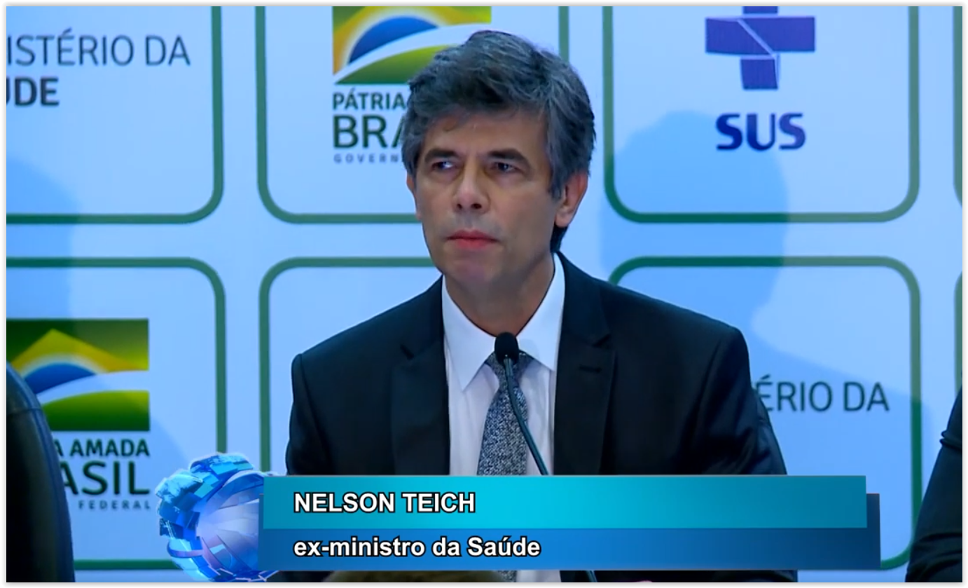 Nelson Teich pede demissão do Ministério da Saúde