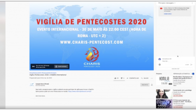 Solenidade de Pentecostes terá transmissão pela internet