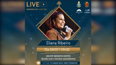 Live solidária vai ajudar na formação de novos padres