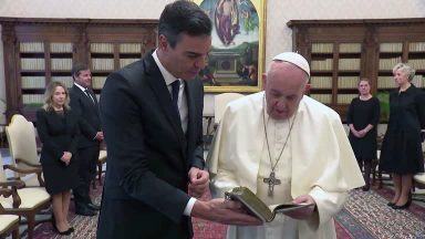 Papa Francisco recebe o primeiro-ministro espanhol, Pedro Sánchez