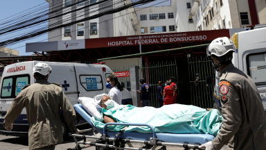Incêndio atinge Hospital Federal de Bonsucesso, no Rio de Janeiro