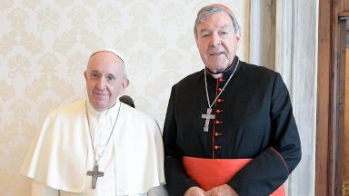 Papa Francisco recebe o Cardeal George Pell