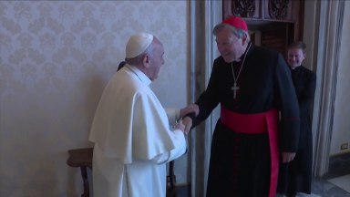 Papa Francisco tem encontro com o cardeal australiano George Pell