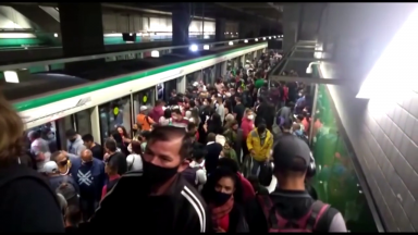 Transporte público de São Paulo volta a ficar lotado e com trânsito intenso