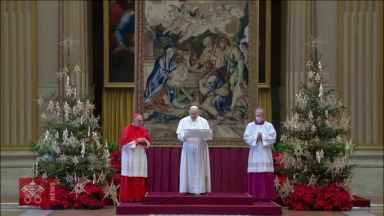 Papa concede bênção de Natal seguindo as regras de isolamento