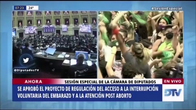 Senadores da Argentina aprovam e aborto é legalizado no país