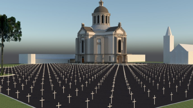 Ação com mil cruzes em Santuário lembra falecidos na pandemia