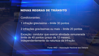 Novas regras de trânsito começam a valer em todo país