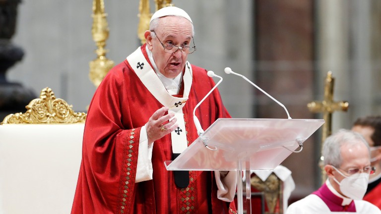 papa fala do Espírito Santo na Missa de Pentecostes