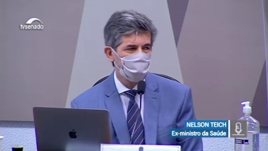 Ex-ministro da Saúde, Nelson Teich depõe na CPI da Covid