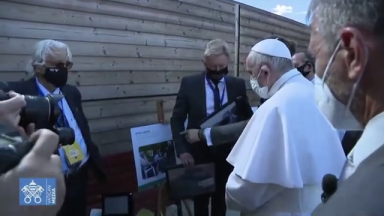 Sede do Projeto Scholas Ocurrentes recebe a visita do Papa Francisco