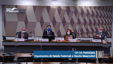 CPI da Covid escuta Natalia Pasternak e Cláudio Maierovitch