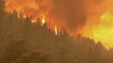 Incêndio continua a se espalhar pelo norte da Califórnia