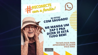 Campanha estimula idosos ao diálogo familiar com uso da tecnologia