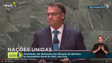 Em Nova Iorque, presidente Jair Bolsonaro discursa na ONU