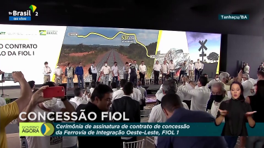 Bolsonaro formaliza a concessão da Ferrovia de Integração Oeste-Leste