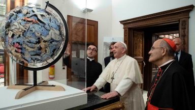 Papa em inauguração na Biblioteca Vaticana: 