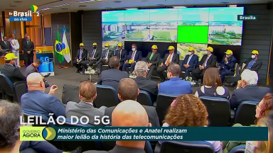 Governo arrecada quase 47 bilhões de reais com leilão do 5G