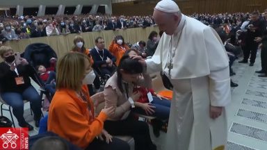 Papa recebe membros do Instituto Seráfico de Assis por seus 150 anos