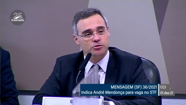 André Mendonça, indicado ao STF, é sabatinado no Senado