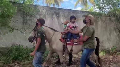 Centro de Equoterapia em Aracaju reabre e anima pacientes