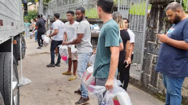 Petrópolis inicia reconstrução e Igreja acolhe desabrigados