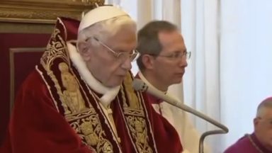 Igreja recorda nove anos da renúncia de Bento XVI ao pontificado