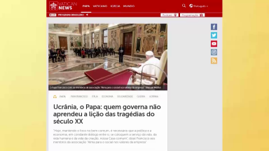 Papa diz que governantes não aprenderam com as tragédias do passado