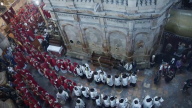 Franciscanos de Jerusalém celebram Semana Santa com os peregrinos