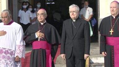 Diocese de Lorena recebe a visita do Núncio Apostólico no Brasil