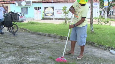 Moradores ajudam na revitalização de praças em Aracaju