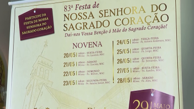 Devotos se preparam para festa de Nossa Senhora do Sagrado Coração