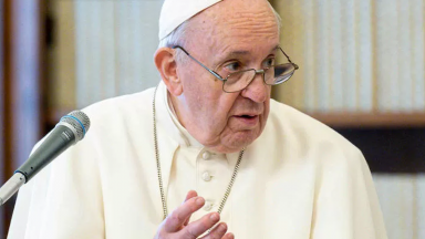 Bispos após encontro com o Papa: 