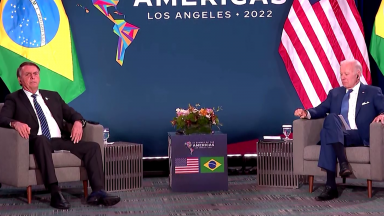 Bolsonaro se encontra com presidente dos Estados Unidos, Joe Biden