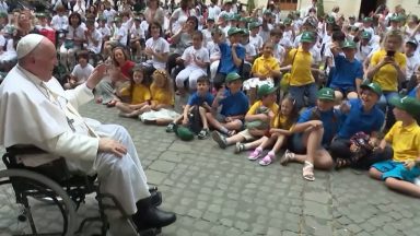 Papa às crianças: “Cada um de vocês tem sua própria riqueza