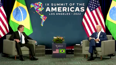 Presidentes Bolsonaro e Biden fazem reunião bilateral nos EUA