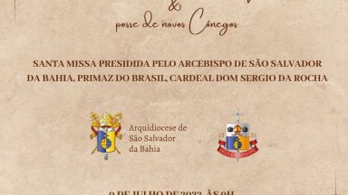 Arquidiocese de Salvador ganha sete novos cônegos