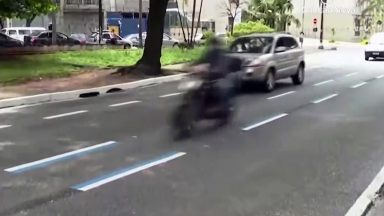 Na Capital Paulista, faixa azul para motociclistas será ampliada
