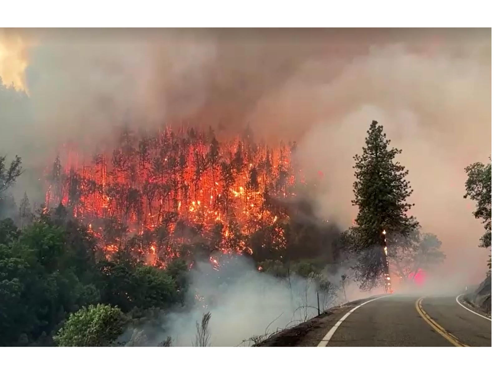 Incêndio florestal na Califórnia